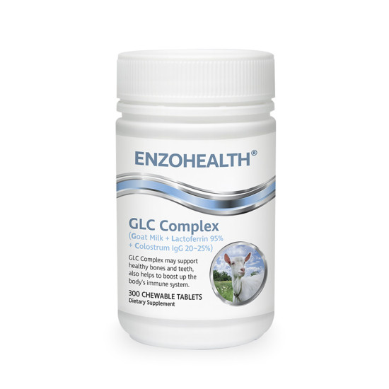 GLC Complex (Goat Milk + Lactoferrin 95% + Colostrum IgG 20~25%) 300 Chewable Tabs