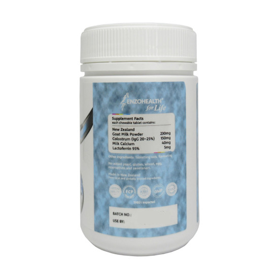GLC Complex (Goat Milk + Lactoferrin 95% + Colostrum IgG 20~25%) 300 Chewable Tabs
