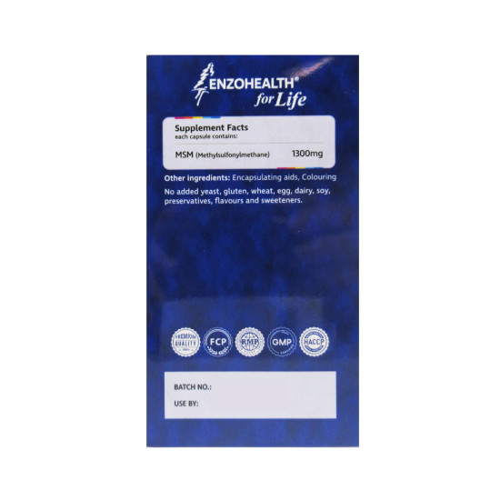 MSM 1300 120Vege Caps