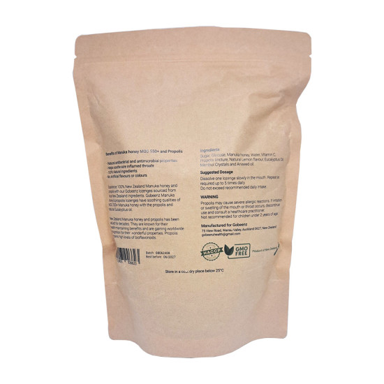 100% NZ Manuka Honey (MGO 550+) Propolis Lozenges (Eucalyptus) 400g 