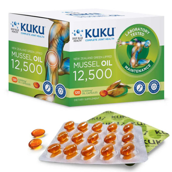 Green Lipped Mussel Oil 12500 120 Caps