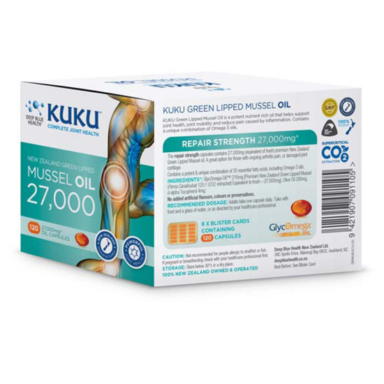 Green Lipped Mussel Oil 27000 120 Caps