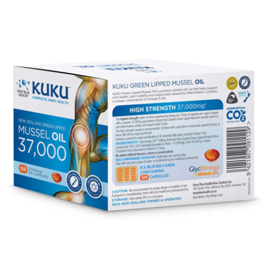 Green Lipped Mussel Oil 37000 120 Caps