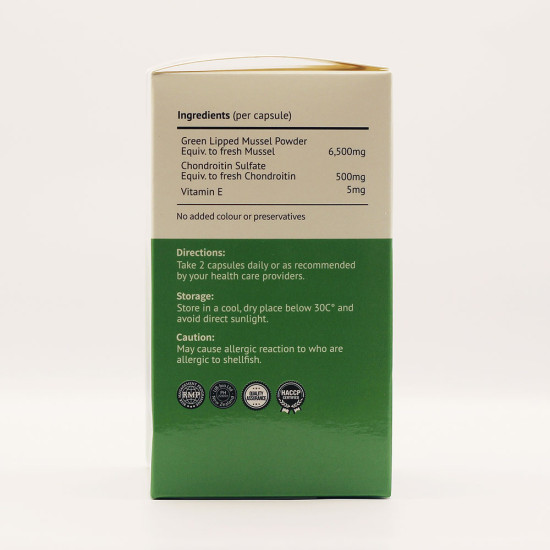GLM (Green Lipped Mussel) 6500+ Chondroitin 300 Caps