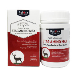 STAG AMINO MAX 100% New Zealand Deer Blood 180 Capsules